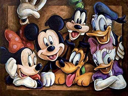 Kit De Pintura Por Números De 19.7 X 15.7 in Motivo Disney