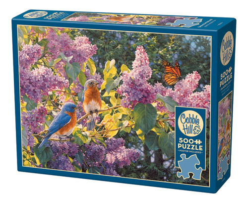 Rompecabezas Flores Y Pajaros De Primavera 500pz Cobble Hill