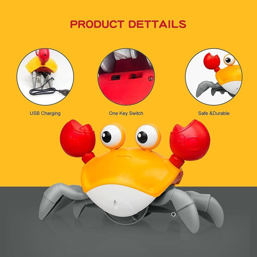 . Juguete Automático De Cangrejo For Evitar Obstáculos