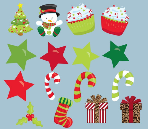 Kit Digital Navideño Pack 1 + De 800 Imágenes Png, Jpg, Gif