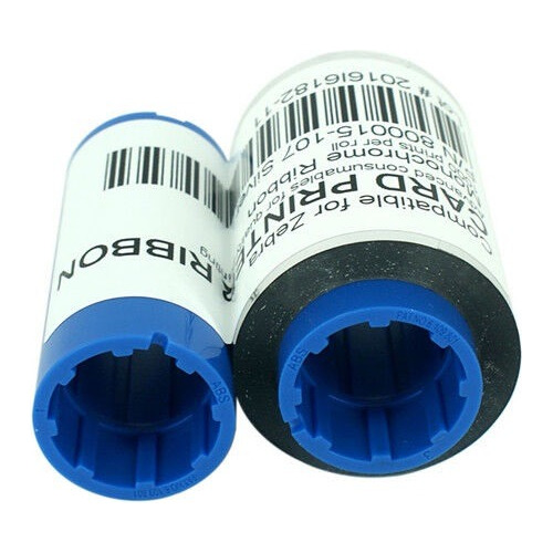 Cinta Zebra 800015-107 Plateado Monocromatico 1000 Imagenes