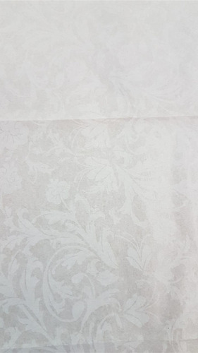 Papel De Seda 30x70 Cm Personalizado Floral Bco 100 Folhas Cor Branco