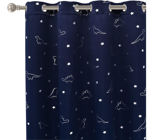 Lordtex Cortinas Opacas Con Estampado De Dinosaurios Y Estre