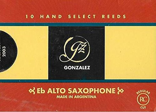 Cañas Para Saxofón Alto Gonzalez Eb Fuerza 4.75, Caja De 10