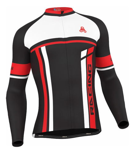 Conjunto De Ciclismo De Invierno Termico Rojo Del Equipo De