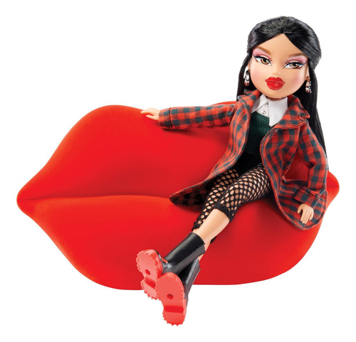 Bratz Sofá De Labios Rojos Vibrante Para 2 Muñecas Suave