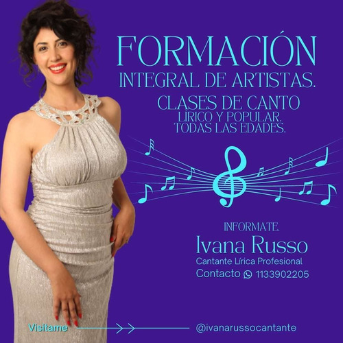 Imagen 5 de 5 de Clases De Canto, Lírico Y Popular, Online Y Presencial.