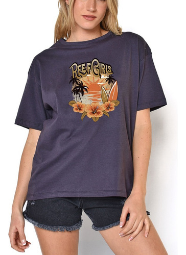 Remera Reef Sunny Estampada Mujer