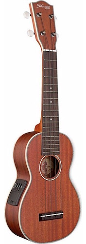 Ukelele Electroacustico Soprano Stagg Us80se Con Funda