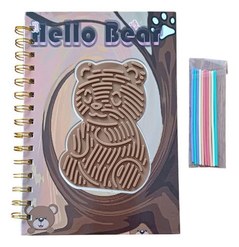 Cuaderno Libreta Tapa Creativa Didáctica Búho Oso Oso