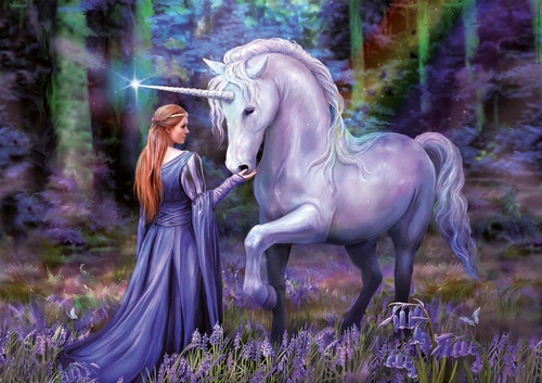 Rompecabezas Unicornio Bluebell Anne Stokes 1000 Pz Educa