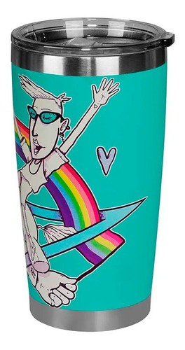 Copo Térmico Gluck Festival Rock Nrio 519ml Pride Rainbow