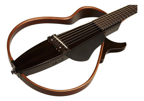 Cuerdas de guitarra silenciosas en acero SLG 200s Tbl Black C Bag Yamaha Color negro translúcido, material de diapasón, palisandro, guía para la mano derecha