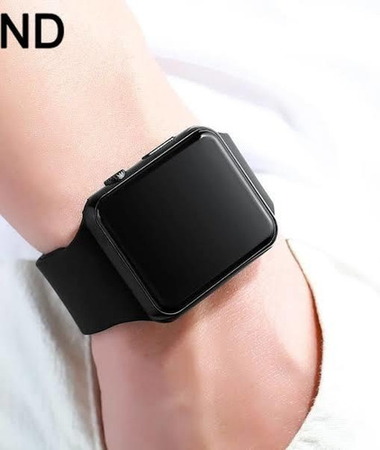 Relógio Led Pulso Digital Masculino Feminino Preto Adulto