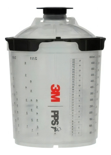 Kit Copo E Camisas De Pintura Pps Serie 2 Standard 650ml 3m Cor Transparente