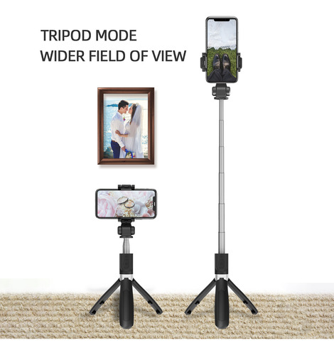 Trípode De Escritorio Selfie Stick Gimbal... Selfie 3 En 1