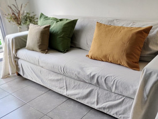 set manta para sofá manta de tigres modelo II 160x200cm 2 cojines 40x40cm 3tlg