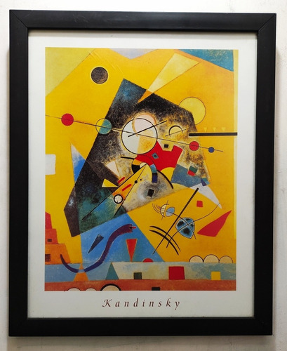 Armonia Tranquila / Kandinsky / Litografía Enmarcada.