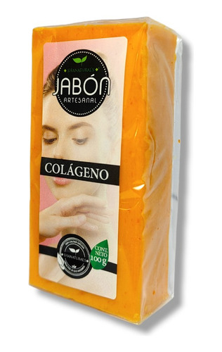 5 Jabón Artesanal De Colageno Puro Pasta Vegeral 100gr.