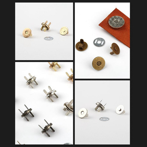 20x Botones De Metal Broches Sujetadores Redondos 18mm