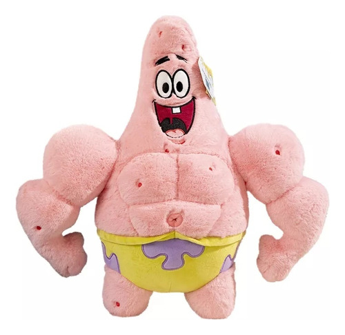 Figura De Peluche Bob Esponja Patricio Musculoso 100166