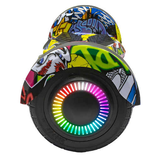 Imagen 7 de 7 de Patineta Scooter Electrica Hoverboard Spica S-90 Luz Rgb Bt Amarillo