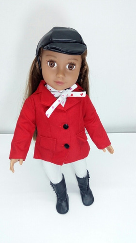 Traje Disfraz Equitación Witty Girls Ropa Muñecas 45 Cm/18p