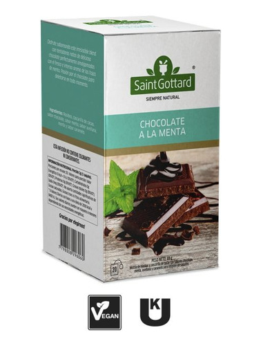 Pack X 3 Te Saint Gottard Chocolate A La Menta X20 Saquitos 