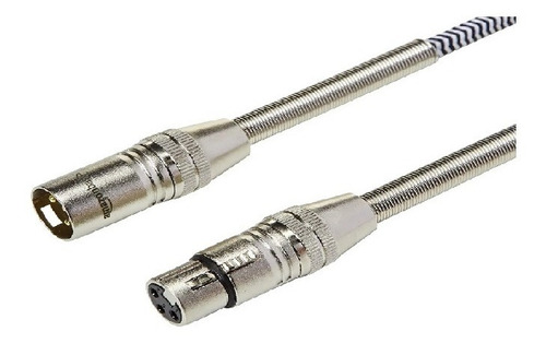 Cable De Micrófono Xlr Macho/hembra 3m Cubierta Flexible  