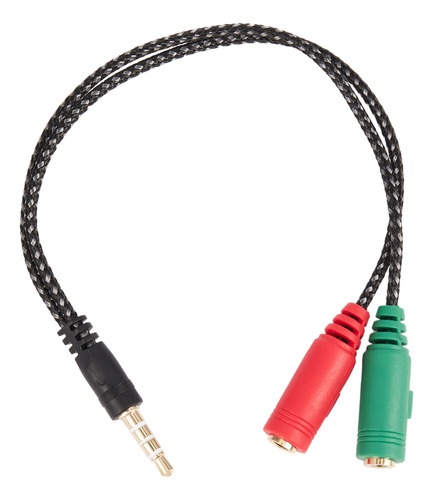 1 Adaptador De Cable, Divisor 2 En 1, 4 Polos, 3,5 Mm, Auric