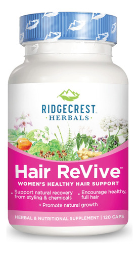 Ridgecrest Herbals Hair Revive - 120 Capsulas - Soporte Para