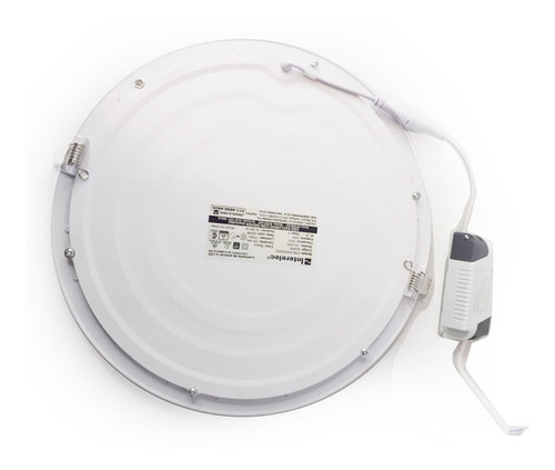 Imagen 5 de 9 de Panel Led Embutir Redondo 30cm Blanco 24w Interelec Luz Fria