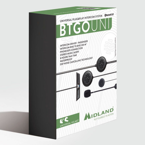 Imagen 5 de 9 de Auriculares Bluetooth Moto Midland Bt Go Uni Celu Musica