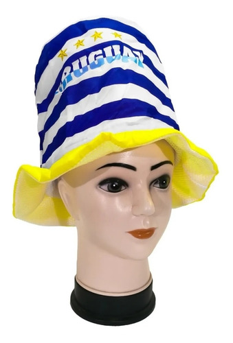 Gorro Sombrero Grande Uruguay Mundial Futbol Cotillon