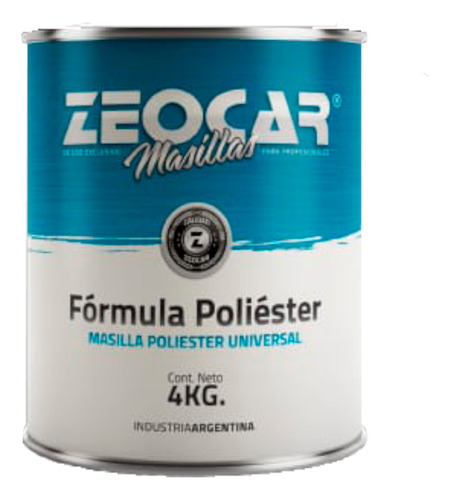 Masilla Poliéster 4kg Zeocar