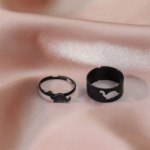 New Conjunto De 2 Anéis De Casal De Dinossauros