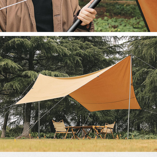 8 Peças Postes De Tenda Para Lona Prata 57,5 Cmx25cm