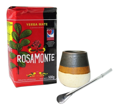 Imagen 2 de 4 de Kit De Mate Argentino Mate- Bombilla - Yerba Mate