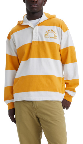 Polerón Hombre Club Rugby Capucha Amarillo Levis A7905-0000