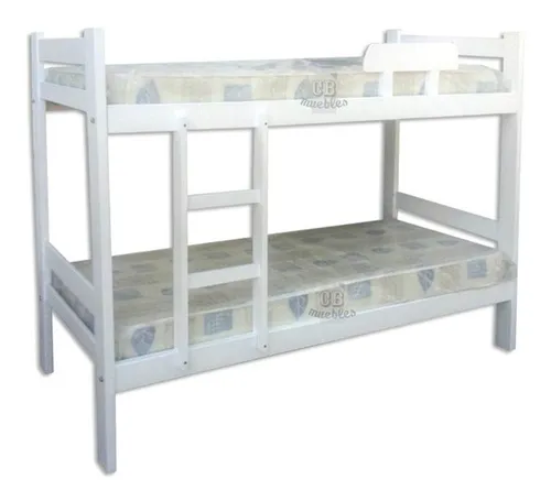 Cama infantil de pino blanco 90 x 190 cm AVENTURIER