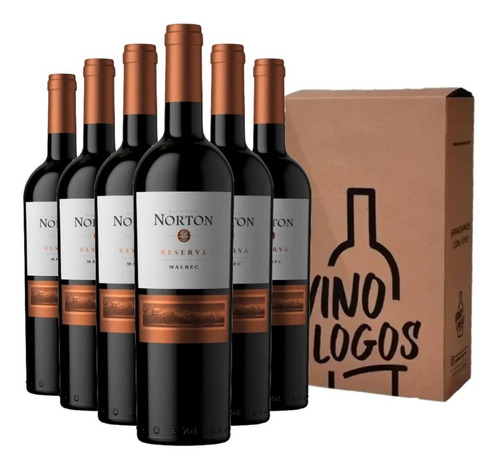 Vino Norton Reserva Malbec Caja X6 - Oferta Vinologos