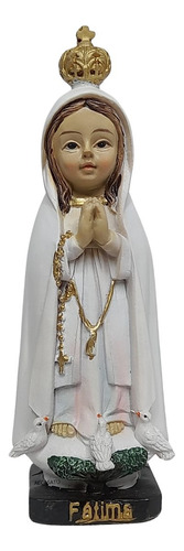 Estatua Juvenil Virgen Fatima Bebe Base 11cm (italy)