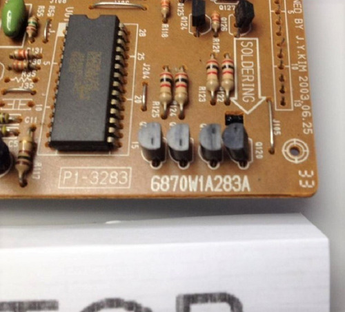 Imagen 4 de 4 de Tarjeta Electronica Frontal Para Micro Ondas LG 6871w1s283