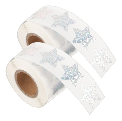 Pegatinas Adhesivas Glitter Star Sticker Flash, 2 Rollos