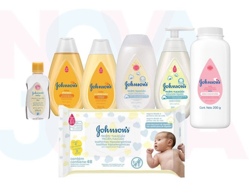Imagem 1 de 3 de Kit Recém-nascido - Johnson's Baby 07 Pecas