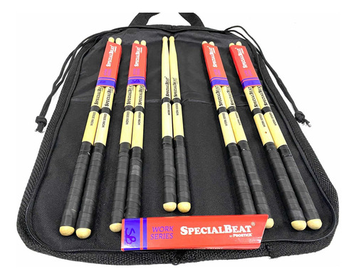 Kit Baqueta 5 Par 5b Specialbeat By Prostick Usa +bag Brinde