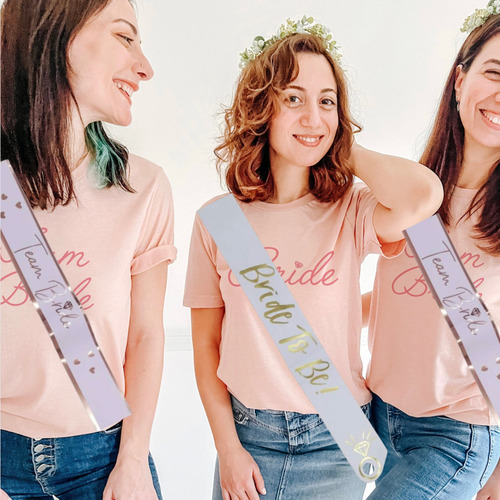 Banda Despedida Soltera Hora Loca Bride To Be Team Carton