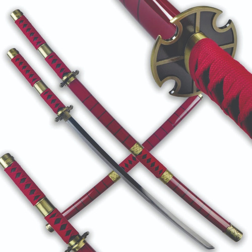 Espada Katana Zoro Cosplay Sandai Kitetsu One Piece 1:1