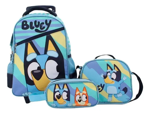 comprar Mochila Escolar Con Ruedas + Lonchera + Estuche 3 Piezas