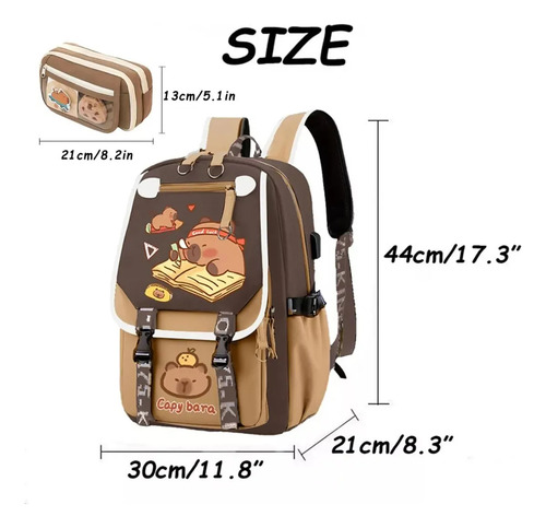 Mochilas Escolares Capibara 2025 Mochilas Para Niños Mochila De Niña Regalo Para Niña Capibara Mochila Escolar Divertida Para Niños Mochilas Orig Jóvenes C Niños CC